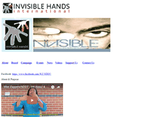 Tablet Screenshot of invisiblehands.com